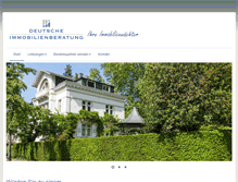 Tablet Screenshot of deutsche-immobilienberatung.com